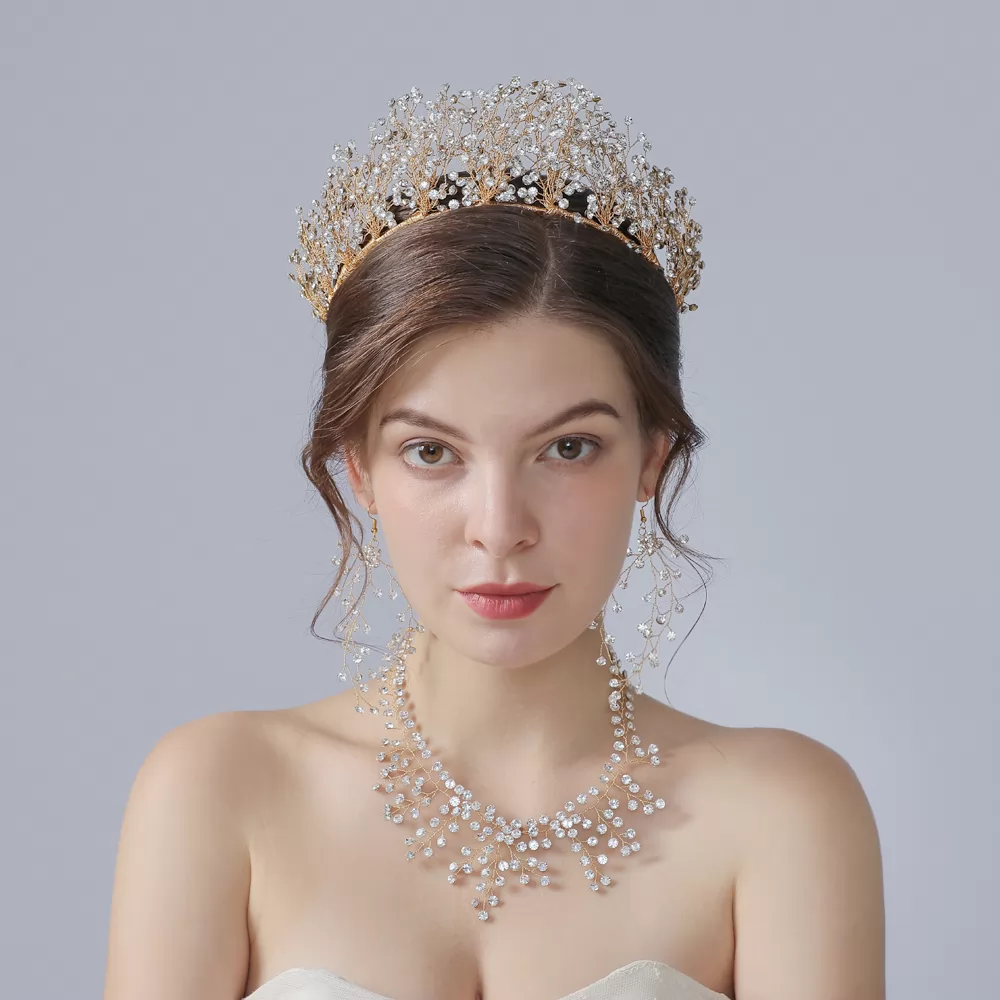 Shiny Princess Rhinestones Bridal Crown