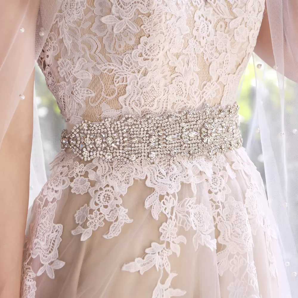Sparkling Rhinestone Stylish Bridal Sash